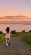 کلیپ استوری آرامش دوچرخه طبیعت دخترانه