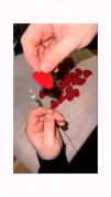 آموزش دست گل قلبی دست ساز رمانتیک