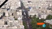 تصاویر هوایی با کیفیت از بدرقه رییس‌جمهور شهید