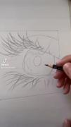 نقاشی طراحی چشم (رنگ آمیزی) 