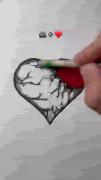 کشیدن نقاشی قلب بعضی از آدما😐😔💔