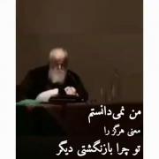 من نمی دانستم معنی هرگز را تو چرا بازنگشتی):