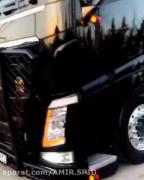 نمایش خیره‌کننده کشنده ولوو FM540 مشکی: قدرت و زیبایی در جاده