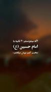 اگه میتونستم سی ثانیه با امام حسین حرف بزنم بهش میگفتم: