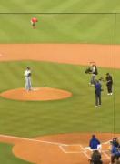 اولین پرتاب تهیونگ در استادیوم راجرز سنتر💜