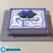 چه قدر خوب کیک رو تزئین کرد واقعا💜