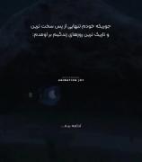 جوری که تنهایی دارم از پس مشکلاتم بر میام !