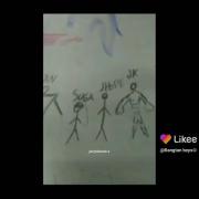 جونگ کوک اوک اما اون پای اضافی چی بود واسه تهیونگ کشیدی؟! 👌🏻🫦