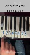 مناسب برای اون هایی که دوست دارن اهنگ یه دل میگه برم رو با پیانو بزنن