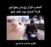 مغزم ساعت ۴ صبح 😂 ...........