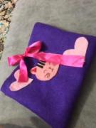 جا لوازم آرایشی نمدی زیبا با طرح گربه