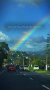 کلیپ غمگین با منظره جاده و رنگین کمان