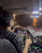 رانندگی شبانه در باران با موسیقی کردی بالابرز و حس غم‌انگیز