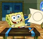 آموزش عجیب و خنده‌دار کشیدن دایره توسط باب اسفنجی