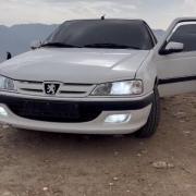 نمایش زیبای پژو پارس سفید جدید