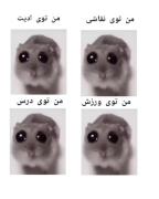 میم طنز دانش آموزی: من سر کلاس در مقابل بقیه فعالیت‌ها!